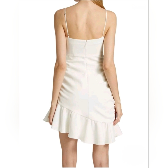 Cinq à Sept LILITH White Mini Dress Size 10 - Picture 3 of 10